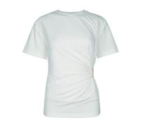 Pinko - Mary Maglia Jersey Cotone - Femme - Tops - Blanc - Taille: 38 FR