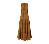 Pinko Robe Femme Casarsa Abito Voile e Gabardin Brun Taille 38 FR