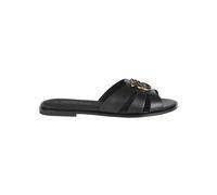 Pinko Tongs noires pour femme avec logo Love Birds, Noir , 41 EU
