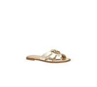 Pinko - Milly 04 Slipper Laminated Nappa - Femme - Chaussures - Beige - Taille: 39 EU