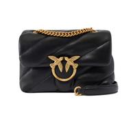 Pinko Love Mini Puff Cl Sheep Nappa, sac femme, taille unique, Z99q_noir-antique Gold, Taille unique