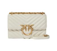 Pinko Sac porté épaule Love One Mini cuir finement grainé blanc femme
