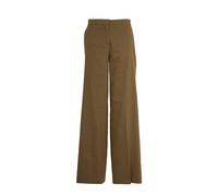 Pinko - Pantalon en lin vert - Femme - Pantalons - Vert - Taille: 42 FR