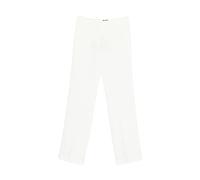 Pinko - Pantalon en toile avec pli marqué - Femme - Pantalons - Blanc - Taille: 46 FR