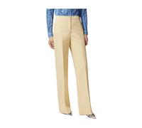 Pinko - Jacopone Wide Leg Pantalons - Femme - Pantalons - Brun - Taille: 40 FR