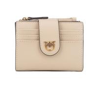 Pinko - Petit porte-monnaie en cuir lisse avec logo - Femme - Accessoires - Beige - Taille: ONE Size