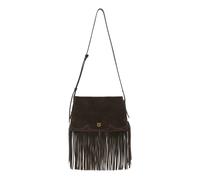 Pinko - Petit sac bandoulière en daim One- Two- Three - Femme - Sacs - Brun - Taille: ONE Size