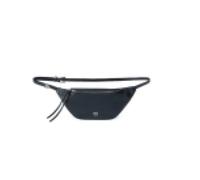 Pinko - Petite ceinture en cuir New Biker - Femme - Sacs - Noir - Taille: ONE Size