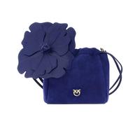 Pinko - Pochette Chic avec Appliqué Floral Oversize - Femme - Sacs - Bleu - Taille: ONE Size