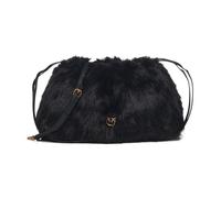 Pinko - Pochette en fourrure synthétique - Femme - Sacs - Noir - Taille: ONE Size