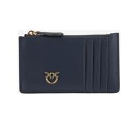 Pinko - Porte-cartes en cuir avec détail Love Birds - Femme - Accessoires - Bleu - Taille: ONE Size