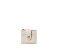 Pinko - Portefeuille compact en cuir avec fentes pour cartes - Femme - Accessoires - Blanc - Taille: ONE Size