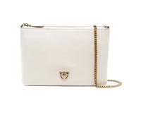 Pinko - Portefeuille en Cuir Blanc à Chaîne - Femme - Sacs - Blanc - Taille: ONE Size