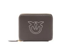 Pinko - Portefeuille en cuir Love Birds - Femme - Accessoires - Brun - Taille: ONE Size