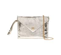 Pinko - Portefeuille en Cuir Métallique à Chaîne - Femme - Sacs - Jaune - Taille: ONE Size