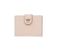Pinko Portefeuille pour femme avec rabat en cuir 102840A0F1, Rose clair, Taglia Unica