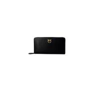 PINKO Portefeuille Ryder Zip Around Black - Antique Gold noir