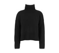 Pinko - Falkland Wool and Cashmere Sweater - Femme - Pulls - Noir - Taille: 36 FR
