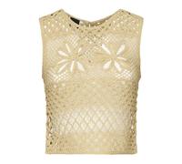 Pinko - Pull en maille crochetée - Femme - Tops - Jaune - Taille: 38 FR