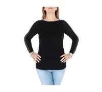 Pinko - Pull en maille manches longues - Femme - Pulls - Noir - Taille: 40 FR