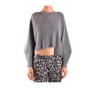 Pinko - Pull en Tricot à Col Rond - Femme - Pulls - Gris - Taille: 36 FR