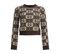 PINKO pull femme marron en viscose - M
