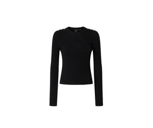 Pinko - Pull Robusto - Femme - Pulls - Noir - Taille: 40 FR