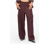 PINKO Rhydon Trousers Burgundy/black Taille: 36 | Pantalons Cargo Outlet | Femme | Marron