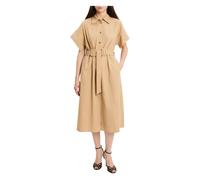 Pinko - Robe chemise mi-longue Alesha - Femme - Robes - Beige - Taille: 38 FR