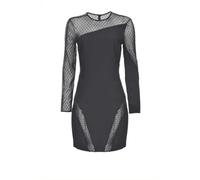 Pinko - Robe en crêpe de polyester - Femme - Robes - Noir - Taille: 40 FR