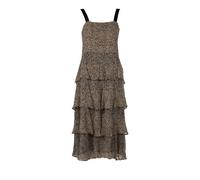 Pinko - Robe Midi à Imprimé Animalier - Femme - Robes - Brun - Taille: 36 FR