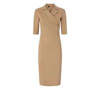 Pinko Robe portefeuille à col cranté Femme Beige Taille 38 FR