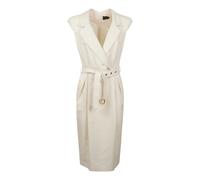Pinko - Robe Midi Amadine - Femme - Robes - Blanc - Taille: 38 FR