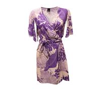 Pinko - Robe portefeuille à imprimé tropical - Femme - Robes - Multicolore - Taille: 40 FR