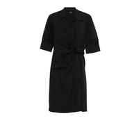 Pinko - Robe portefeuille en coton à - Femme - Robes - Noir - Taille: 46 FR