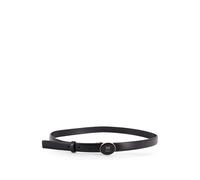 Pinko - Round Enamel H2 Belt - Femme - Accessoires - Noir - Taille: S