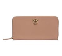 Pinko Ryder Zip Around Vitello SETA, Accessoire de Voyage -Portefeuille Femme, D01Q_Biscotto ZENZERO-Antique Gold, U