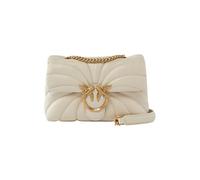Pinko Sac à bandoulière femme matelassé en cuir avec chaîne Blanc Taille ONE Size