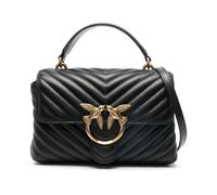 Pinko Sac à main femme Love Lady Puff Mini Cuir de mouton Noir Antique Gold Taille unique
