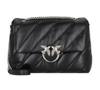PINKO Sac à bandoulière 'Love' noir / argent, Taille One Size