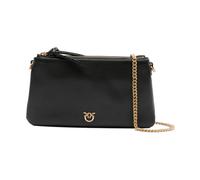 Pinko Sac porté épaule Double Mini Cuir Noir Taille unique Femme