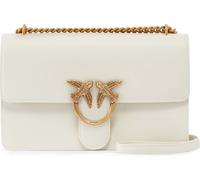 PINKO Sac à épaule bandoulière crème pour femme - Love One Classic DC M White - Antique Gold 308752