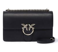 Pinko Love One Classic DC Vitello Si, Sac Femme, Z99o_Noir-Old Silver, Taille Unique