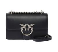 PINKO Sac à épaule bandoulière noir pour femme - Love One Mini DC S Black - Old Silver 306131