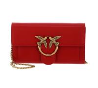 PINKO Sac à épaule bandoulière rouge pour femme - Love One Wallet C Red - Antique Gold 306096