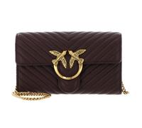 PINKO Sac à épaule bandoulière rouge vin pour femme - Love One Mini Icon Wallet C Nappa Chevron S 325552