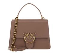 PINKO Sac à main taupe pour femme - Love One Top Handle Classic Light M Ginger Biscuit - Antique Gold 297521
