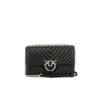 Pinko Sac porté épaule Love One Classic cuir de mouton noir femme