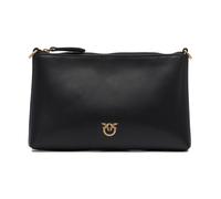 Pinko Pochette plate en cuir pour femme Noir One Size