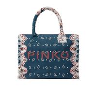 Pinko - Sac cabas à motif cachemire - Femme - Sacs - Bleu - Taille: ONE Size